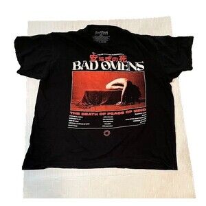 Sumerian Records Bad Omens Tee XXL Death of Peace of Mind Tour Merch Metal Band